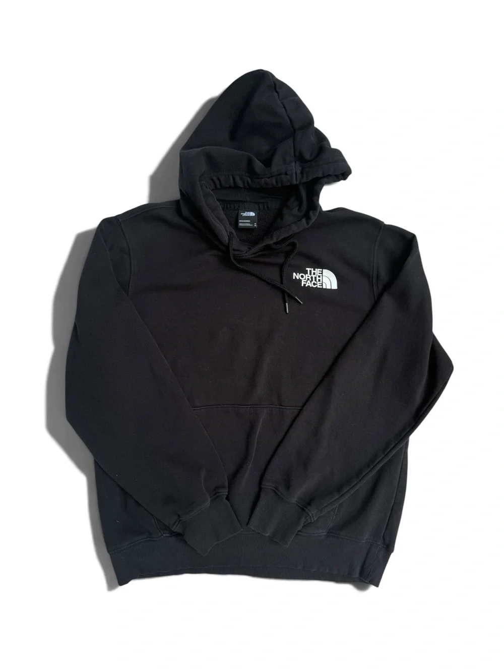 The North Face Black Pullover Hoodie with White Logo